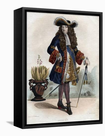 Portrait of Louis XIV of France (1638-1715), King of France-French School-Framed Premier Image Canvas