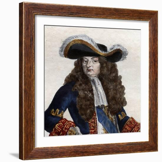 Portrait of Louis XIV of France (1638-1715), King of France-French School-Framed Giclee Print