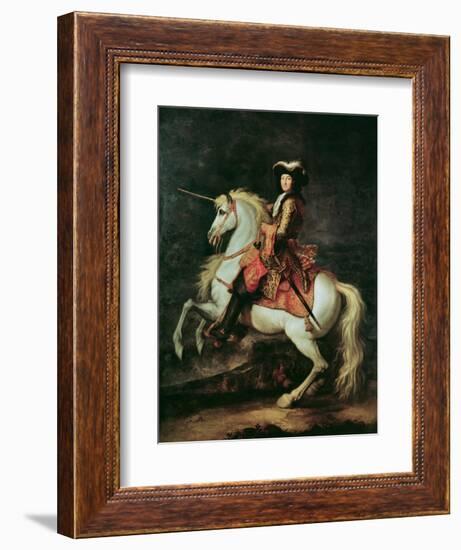 Portrait of Louis Xiv on a Horse-Adam Frans van der Meulen-Framed Giclee Print