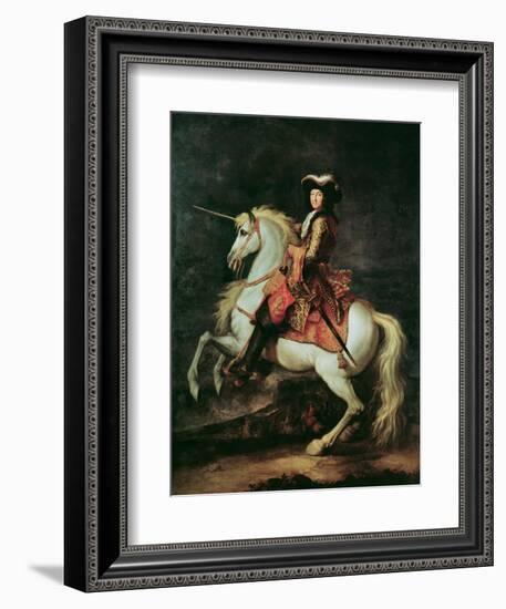 Portrait of Louis Xiv on a Horse-Adam Frans van der Meulen-Framed Giclee Print