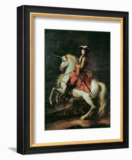 Portrait of Louis Xiv on a Horse-Adam Frans van der Meulen-Framed Giclee Print