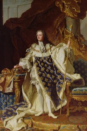 Portrait of Louis XV (1715-74) in His Coronation Robes, 1730' Giclee Print  - Hyacinthe Rigaud | Art.com