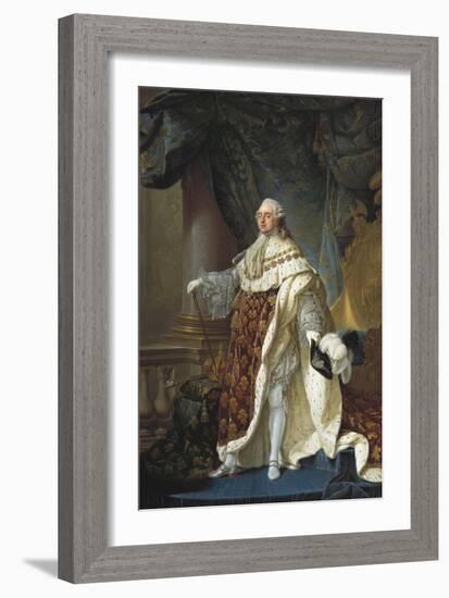 Portrait of Louis XVI-Antoine Francois Callet-Framed Art Print