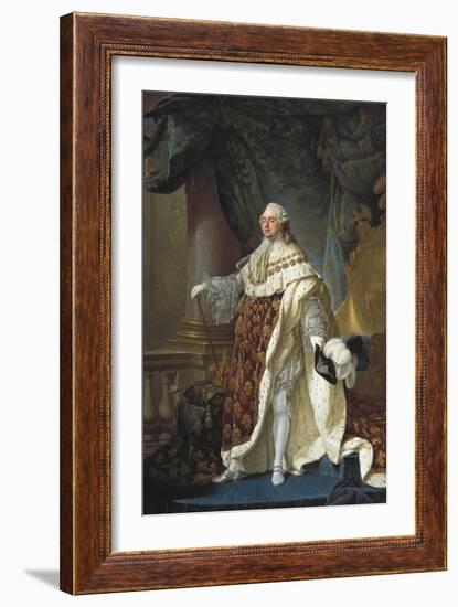 Portrait of Louis XVI-Antoine Francois Callet-Framed Art Print