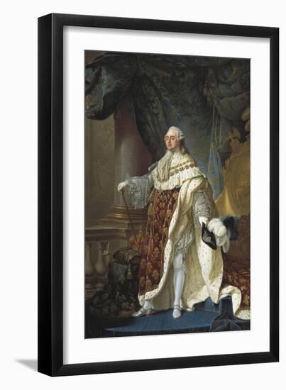 Portrait of Louis XVI-Antoine Francois Callet-Framed Art Print