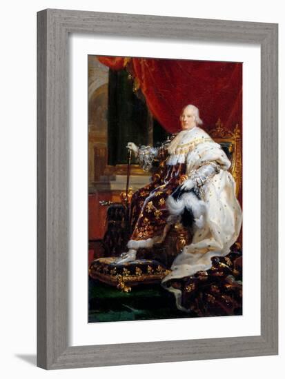 Portrait of Louis XVIII (1755-182)-François Pascal Simon Gérard-Framed Giclee Print