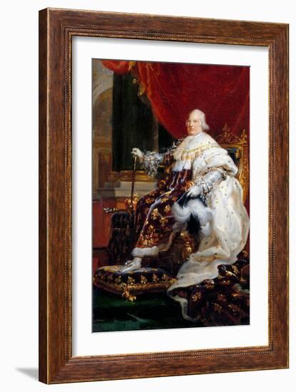 Portrait of Louis XVIII (1755-182)-François Pascal Simon Gérard-Framed Giclee Print