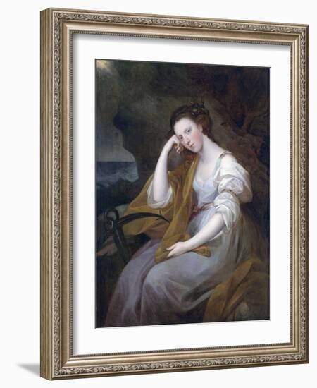 Portrait of Louisa Leveson-Gower as Spes-Angelika Kauffmann-Framed Giclee Print