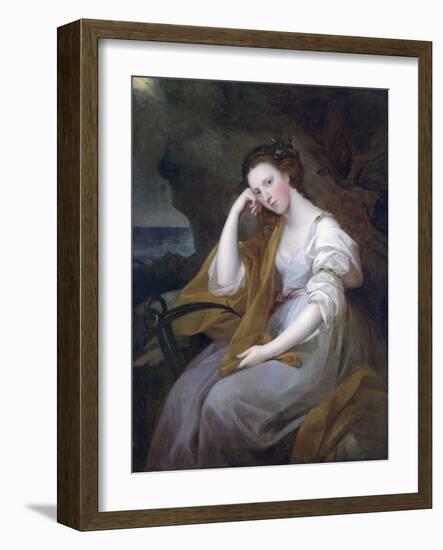 Portrait of Louisa Leveson-Gower as Spes-Angelika Kauffmann-Framed Giclee Print