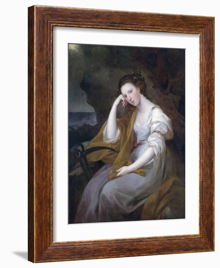 Portrait of Louisa Leveson-Gower as Spes-Angelika Kauffmann-Framed Giclee Print