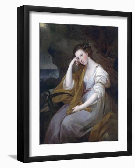 Portrait of Louisa Leveson-Gower as Spes-Angelika Kauffmann-Framed Giclee Print