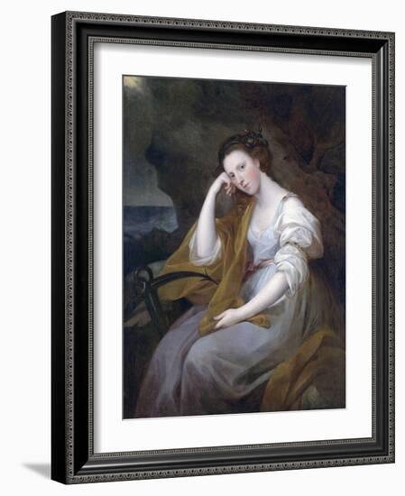 Portrait of Louisa Leveson-Gower as Spes-Angelika Kauffmann-Framed Giclee Print