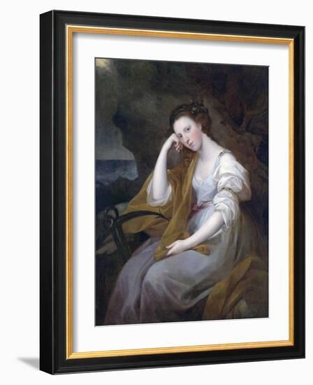 Portrait of Louisa Leveson-Gower as Spes-Angelika Kauffmann-Framed Giclee Print