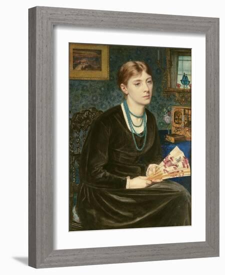 Portrait of Louise A. Baldwin, 1868-Sir Edward John Poynter-Framed Giclee Print