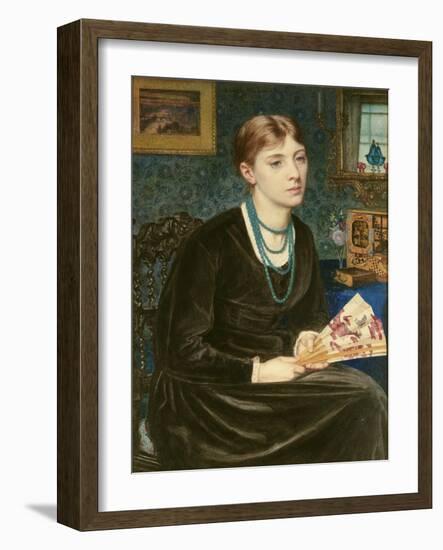 Portrait of Louise A. Baldwin, 1868-Sir Edward John Poynter-Framed Giclee Print