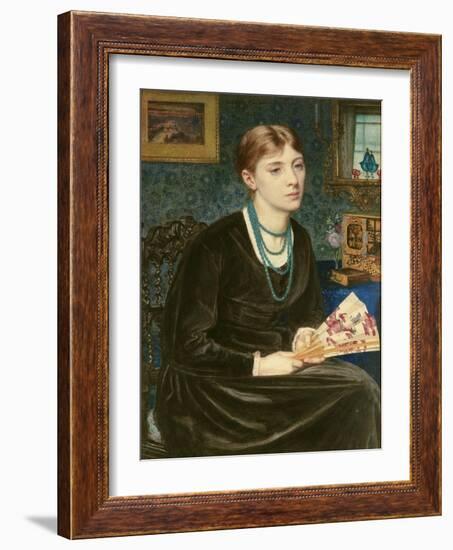 Portrait of Louise A. Baldwin, 1868-Sir Edward John Poynter-Framed Giclee Print
