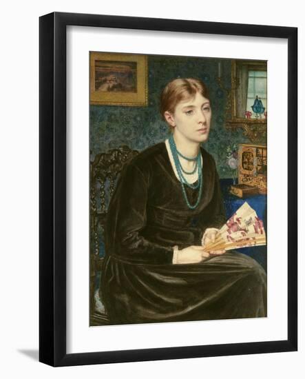 Portrait of Louise A. Baldwin, 1868-Sir Edward John Poynter-Framed Giclee Print