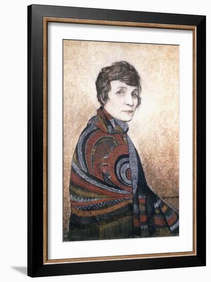 Portrait of Louise Boulanger-Jean Dunand-Framed Giclee Print