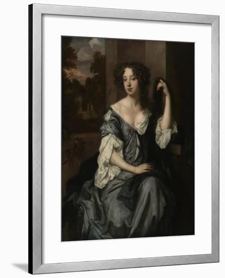 Portrait of Louise de Keroualle, Duchess of Portsmouth, c.1671-4-Peter Lely-Framed Giclee Print