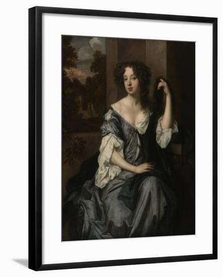 Portrait of Louise de Keroualle, Duchess of Portsmouth, c.1671-4-Peter Lely-Framed Giclee Print