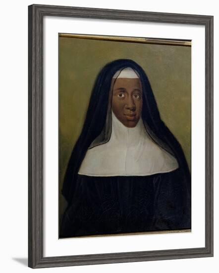 Portrait of Louise-Marie-Therese the Black Nun of Moret-null-Framed Giclee Print