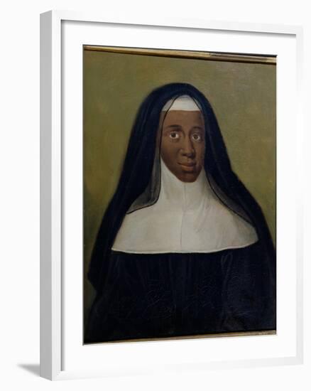 Portrait of Louise-Marie-Therese the Black Nun of Moret-null-Framed Giclee Print