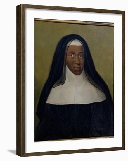 Portrait of Louise-Marie-Therese the Black Nun of Moret-null-Framed Giclee Print