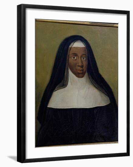 Portrait of Louise-Marie-Therese the Black Nun of Moret-null-Framed Giclee Print