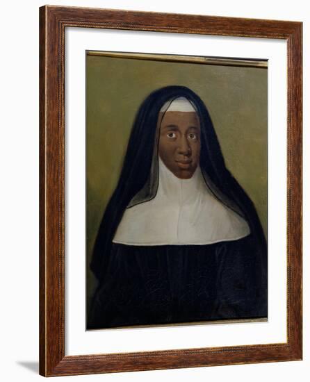 Portrait of Louise-Marie-Therese the Black Nun of Moret-null-Framed Giclee Print