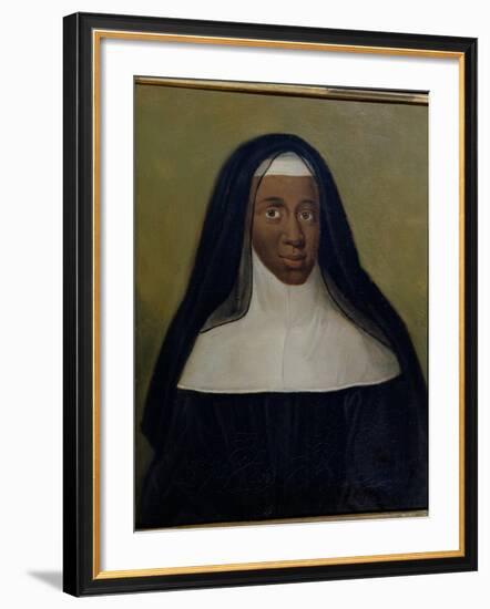 Portrait of Louise-Marie-Therese the Black Nun of Moret-null-Framed Giclee Print