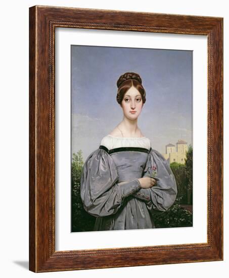 Portrait of Louise Vernet-Horace Vernet-Framed Giclee Print