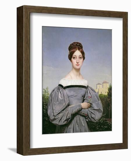 Portrait of Louise Vernet-Horace Vernet-Framed Giclee Print