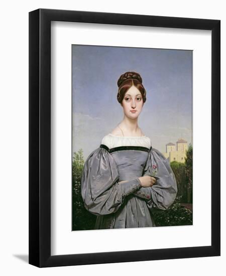 Portrait of Louise Vernet-Horace Vernet-Framed Giclee Print