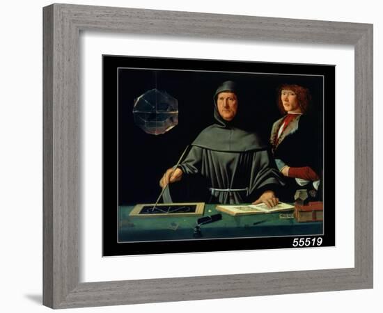 Portrait of Luca Pacioli-Jacopo De' Barbari-Framed Giclee Print