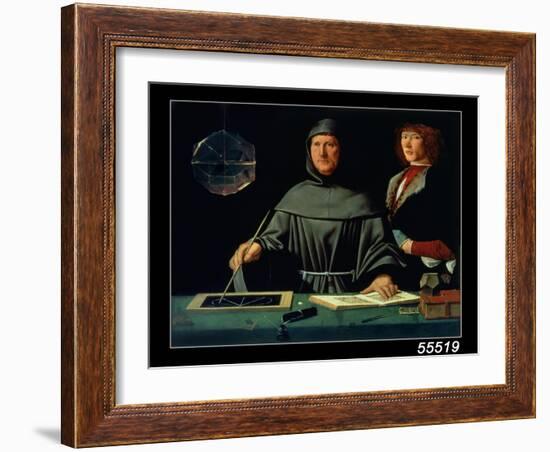 Portrait of Luca Pacioli-Jacopo De' Barbari-Framed Giclee Print