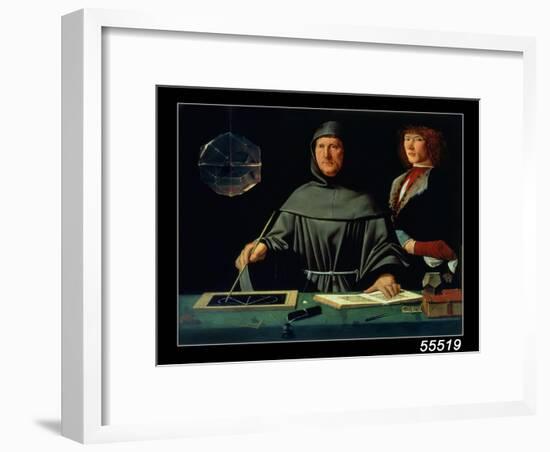 Portrait of Luca Pacioli-Jacopo De' Barbari-Framed Giclee Print