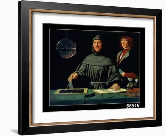 Portrait of Luca Pacioli-Jacopo De' Barbari-Framed Giclee Print