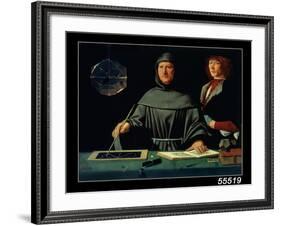 Portrait of Luca Pacioli-Jacopo De' Barbari-Framed Giclee Print