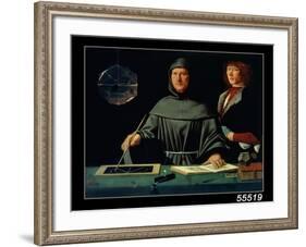 Portrait of Luca Pacioli-Jacopo De' Barbari-Framed Giclee Print