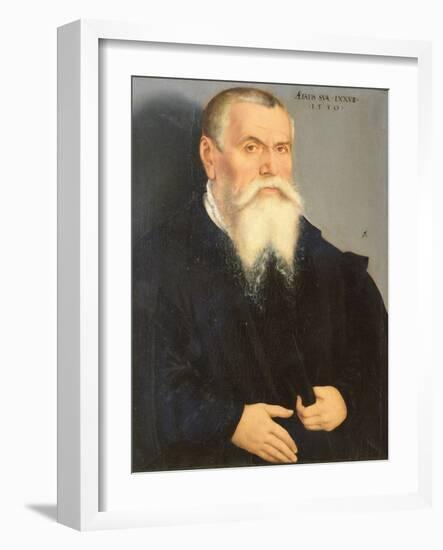 Portrait of Lucas Cranach the Elder, 1550-Lucas Cranach the Younger-Framed Giclee Print