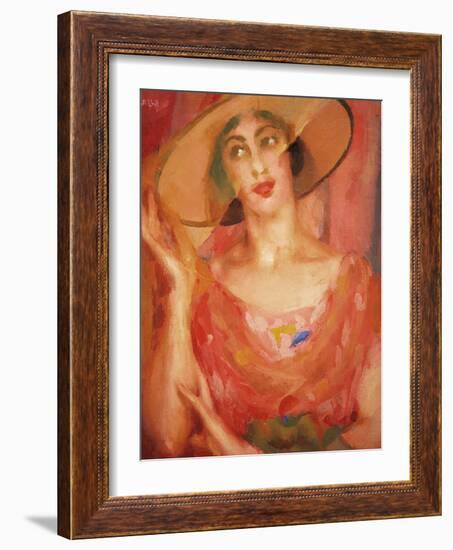 Portrait of Luce Balla-Giacomo Balla-Framed Giclee Print