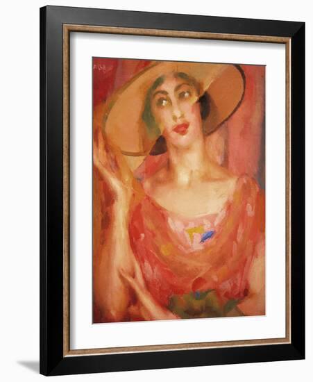 Portrait of Luce Balla-Giacomo Balla-Framed Giclee Print