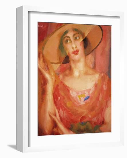 Portrait of Luce Balla-Giacomo Balla-Framed Giclee Print