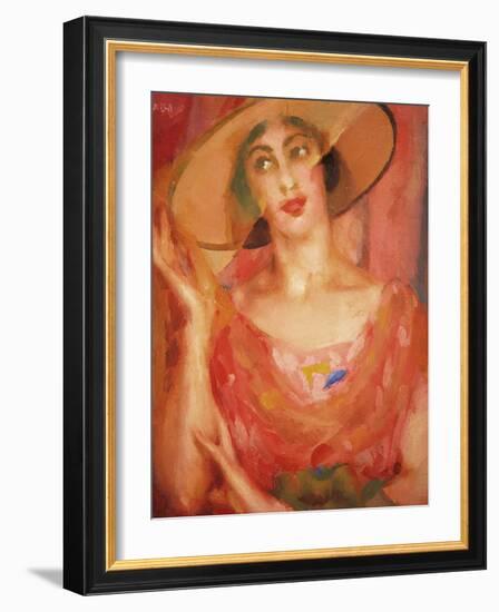 Portrait of Luce Balla-Giacomo Balla-Framed Giclee Print