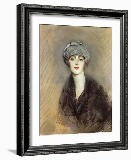 Portrait of Lucette, c.1913-Paul Cesar Helleu-Framed Giclee Print