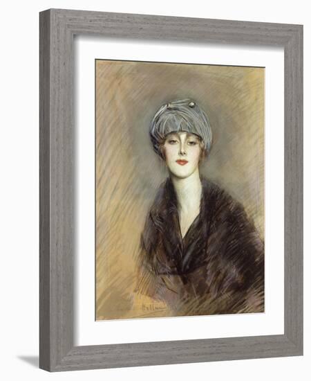 Portrait of Lucette-Paul Cesar Helleu-Framed Giclee Print