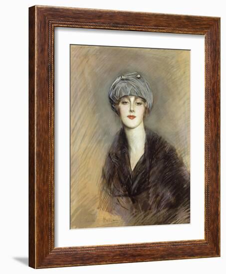 Portrait of Lucette-Paul Cesar Helleu-Framed Giclee Print