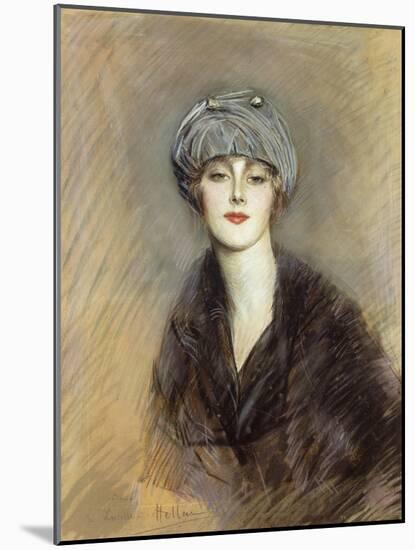 Portrait of Lucette-Paul Cesar Helleu-Mounted Giclee Print