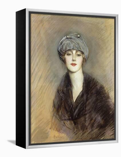 Portrait of Lucette-Paul Cesar Helleu-Framed Premier Image Canvas