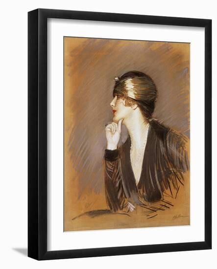 Portrait of Lucette-Paul Cesar Helleu-Framed Giclee Print